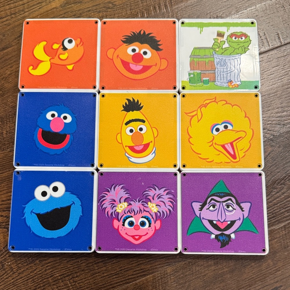 Sesame Street Double-sided Magnetic Tile Set